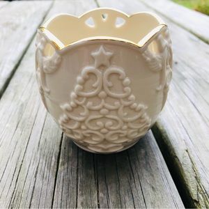 Vintage LENOX MERRY LIGHTS VOTIVE CANDLE HOLDER / Christmas Tree
